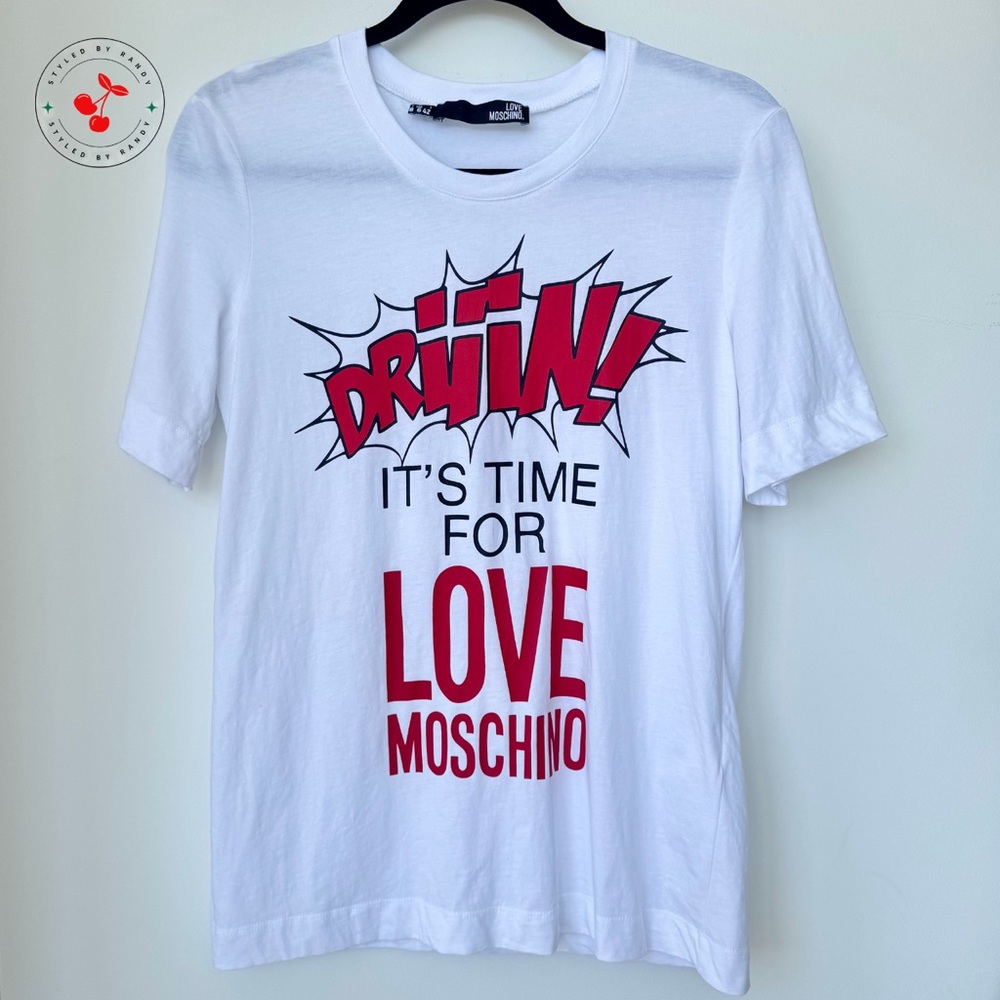 Moschino Love Moschino Graphic T-Shirt in White